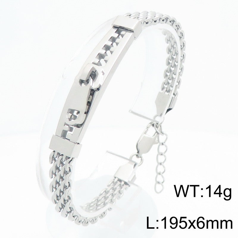 Bent Piece – Design – Zipper Shape Bracelet
