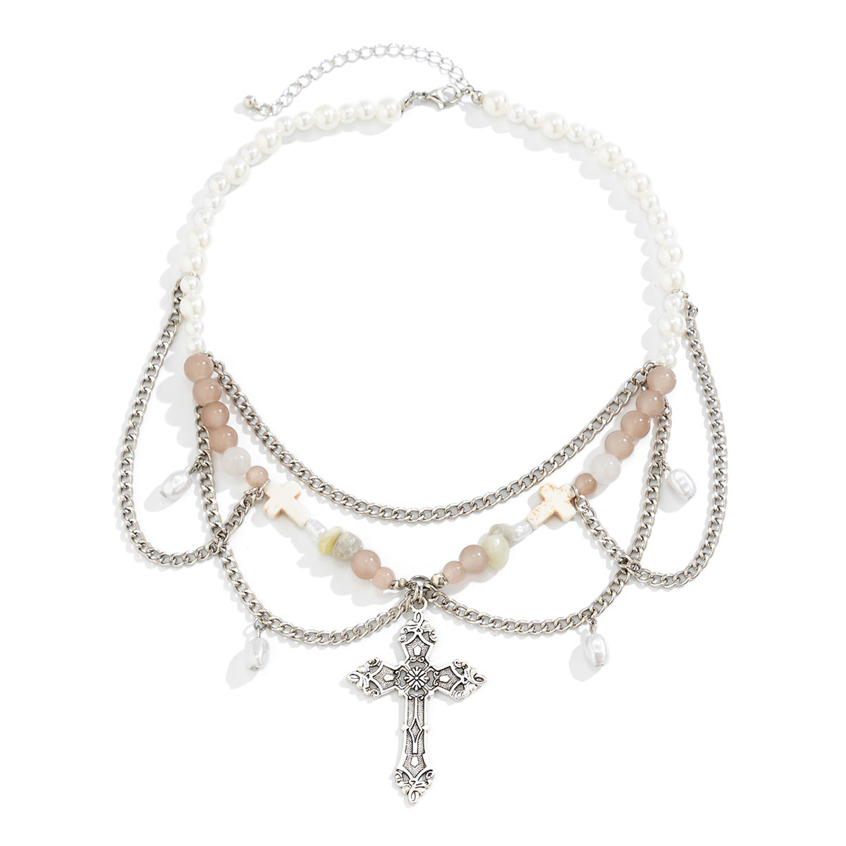 Dopamine Necklace with Butterfly Choker and Pearl Detail - Vienna Verve Collection, Alloy Material, Approx. TBA Gram Weight Each