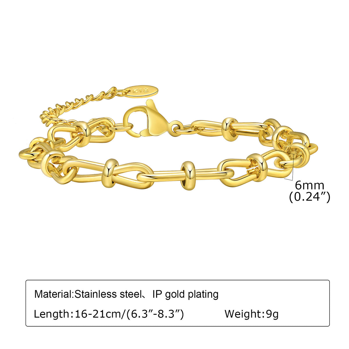 Simple And Stylish Personalized Stainless Steel Bracelet