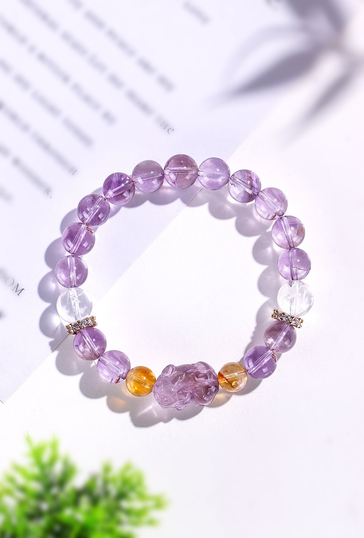 Planderful Fortune's Favor Amethyst Bracelet – Elegant Women's Fashion Accessory