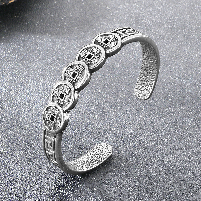 National Style Five Emperors Money Lucky Opening Bracelet – National Style Fulushou