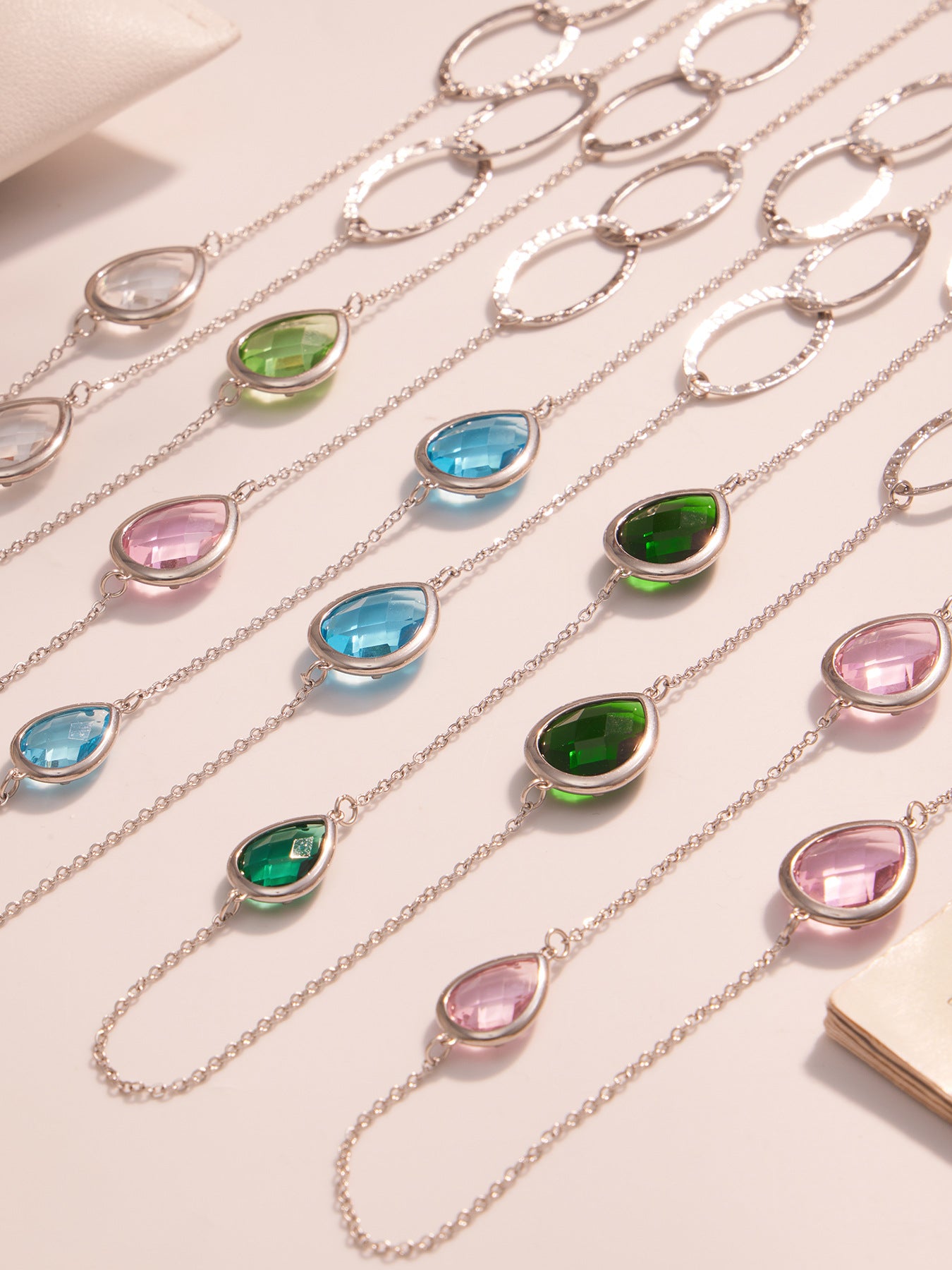 Planderful Everyday Genie Glass Stone Necklace For Women