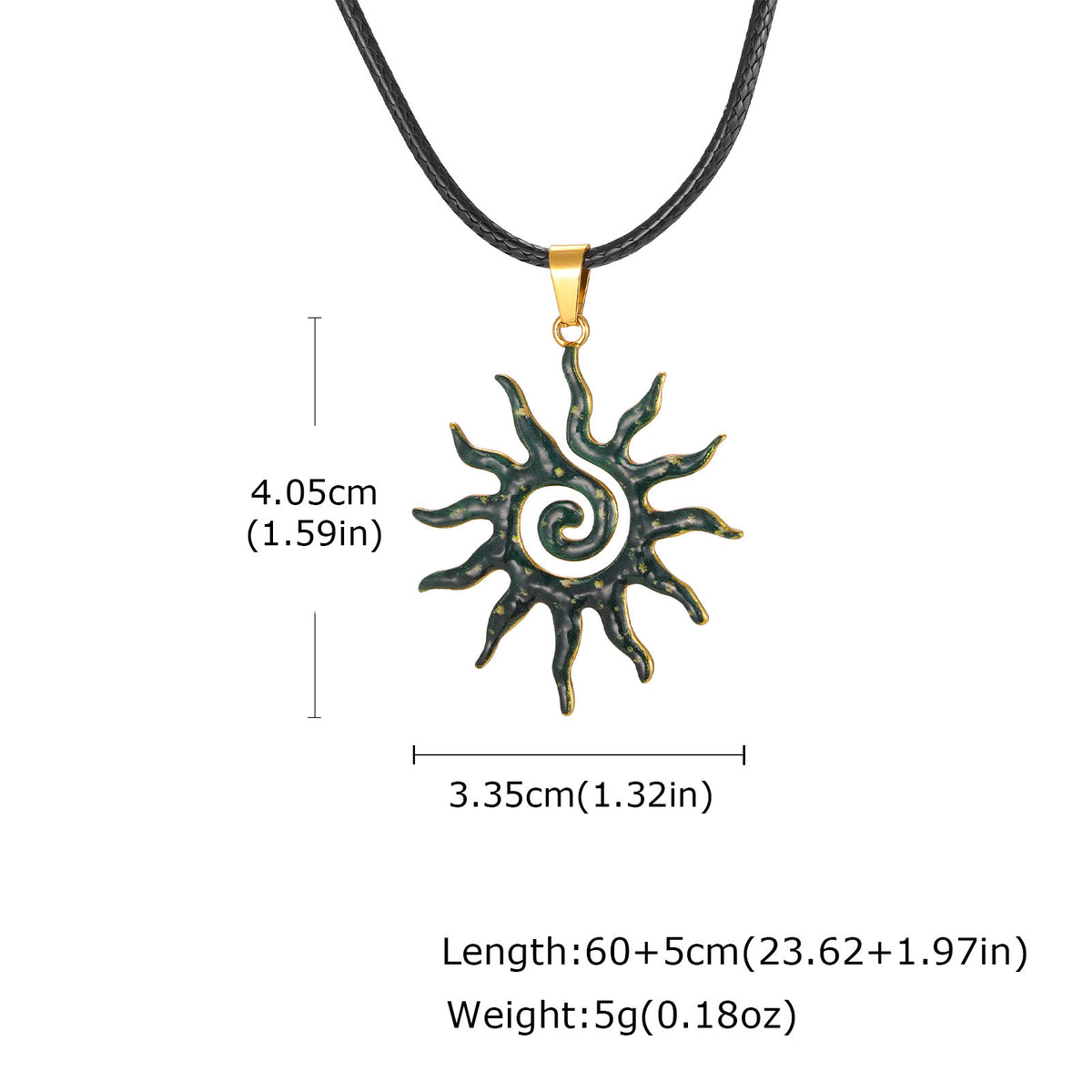 And Christmas Color Hammer Stainless Steel Pendant