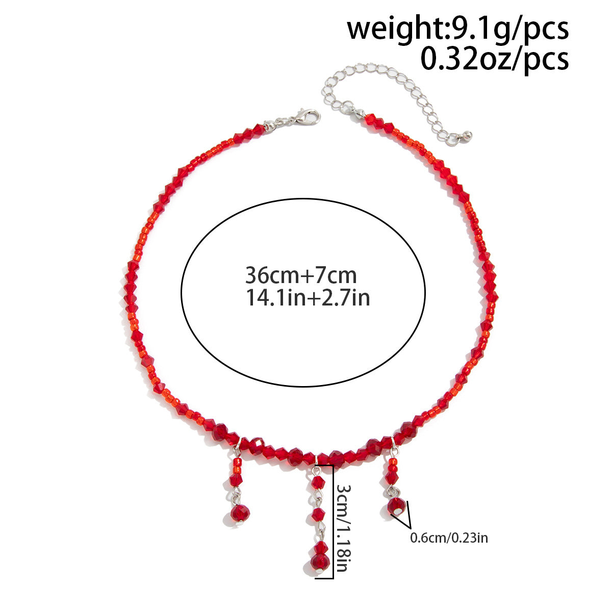 Halloween Crystal Blood-Drip Choker