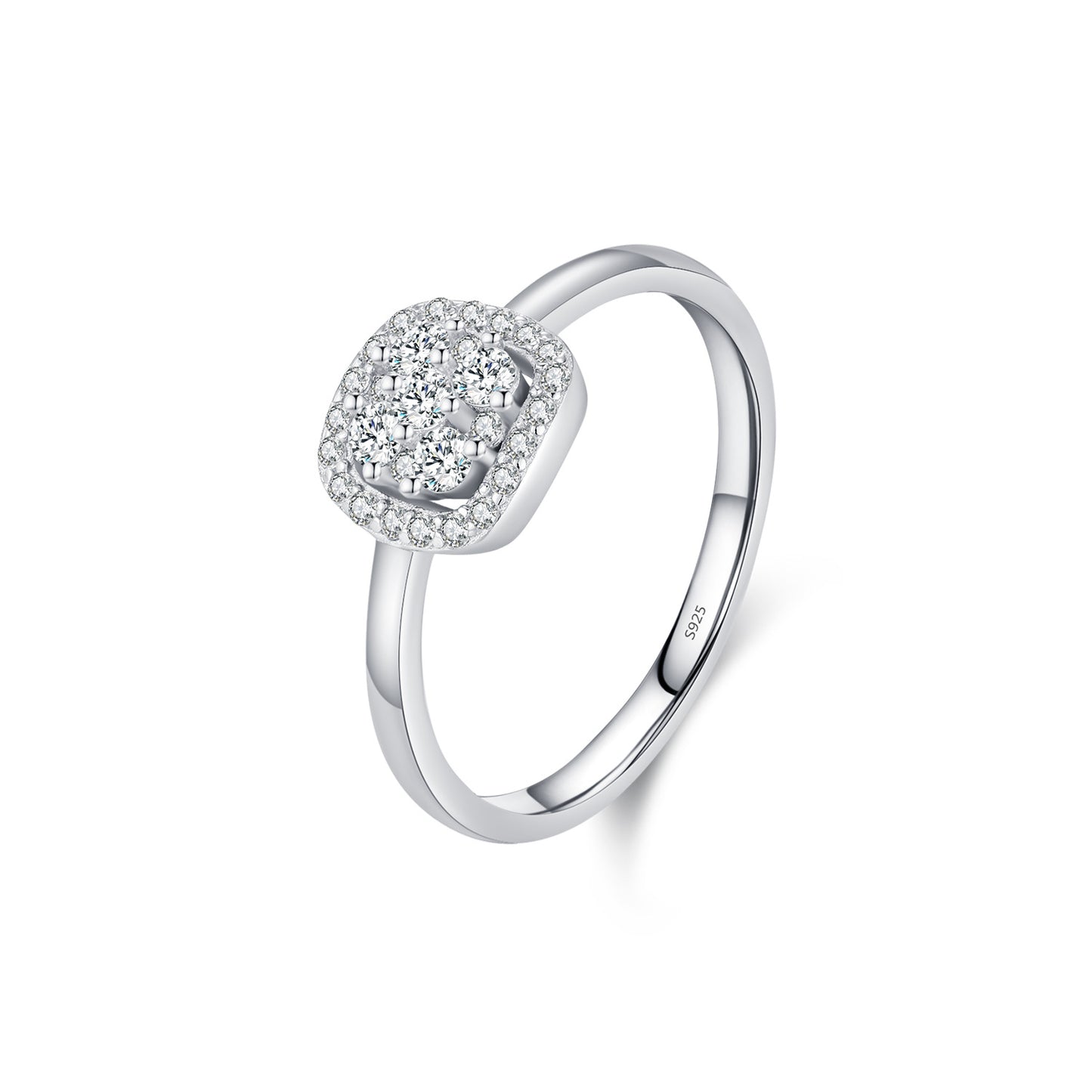 Planderful Moissanite Sparkling Ring – Elegant Light Luxury Design