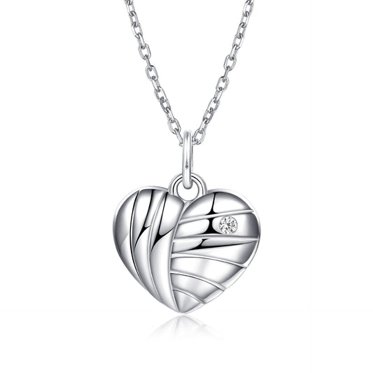 Cross-Border Silver Jewelry Simple S925 Love Necklace