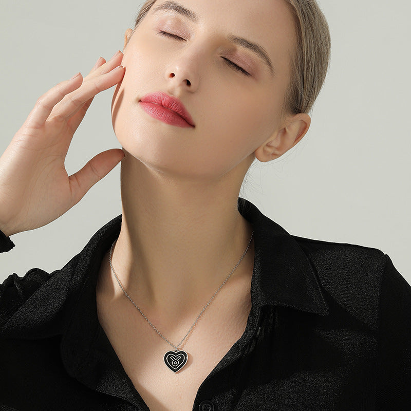 Mystical Zodiac Charm Necklace with Gold Roman Coin Pendant