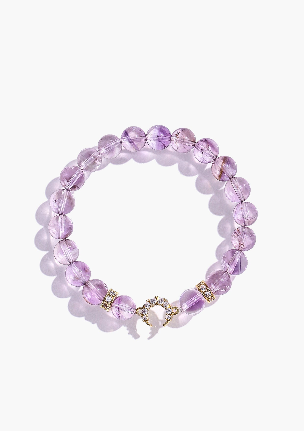 Planderful Fortune's Favor Bracelet – Elegant Crystal Moon and Star Design