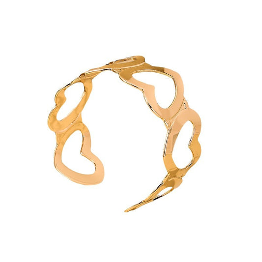 Retro Hollow Love Bracelet with Simple Design - Wholesale Fashion Jewelry for Women