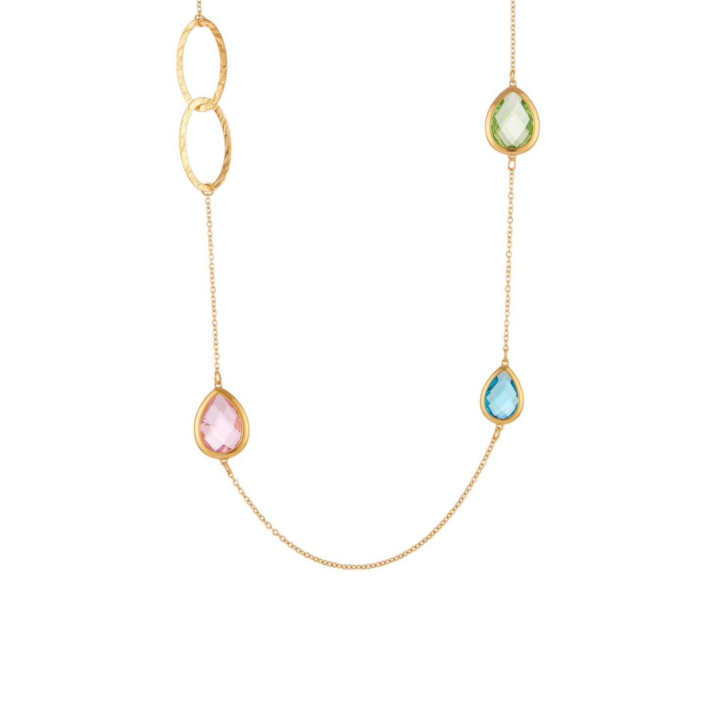 Planderful Everyday Genie Glass Stone Necklace For Women