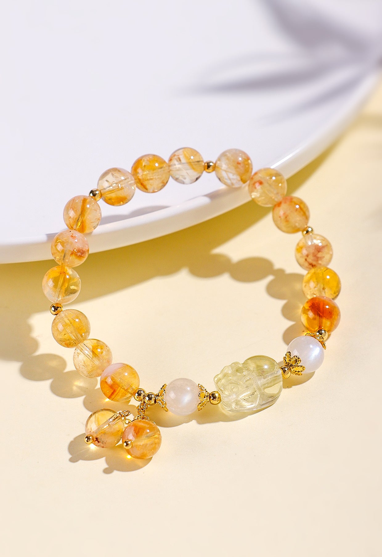Planderful Fortune's Favor Citrine Pixiu Bracelet – Fresh and Sweet Design