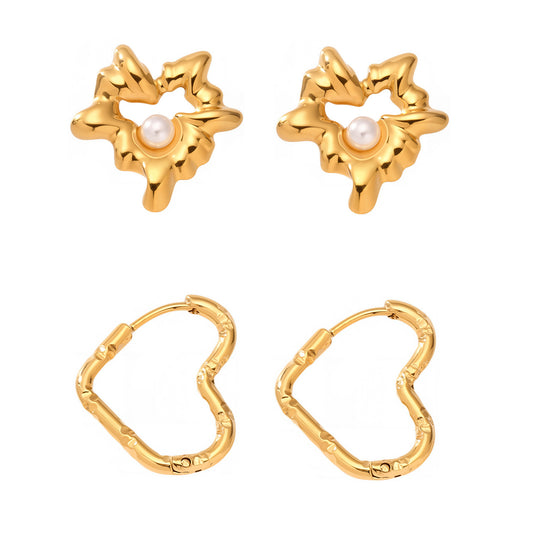 Planderful Pentagonal Stainless Steel Earrings For Women