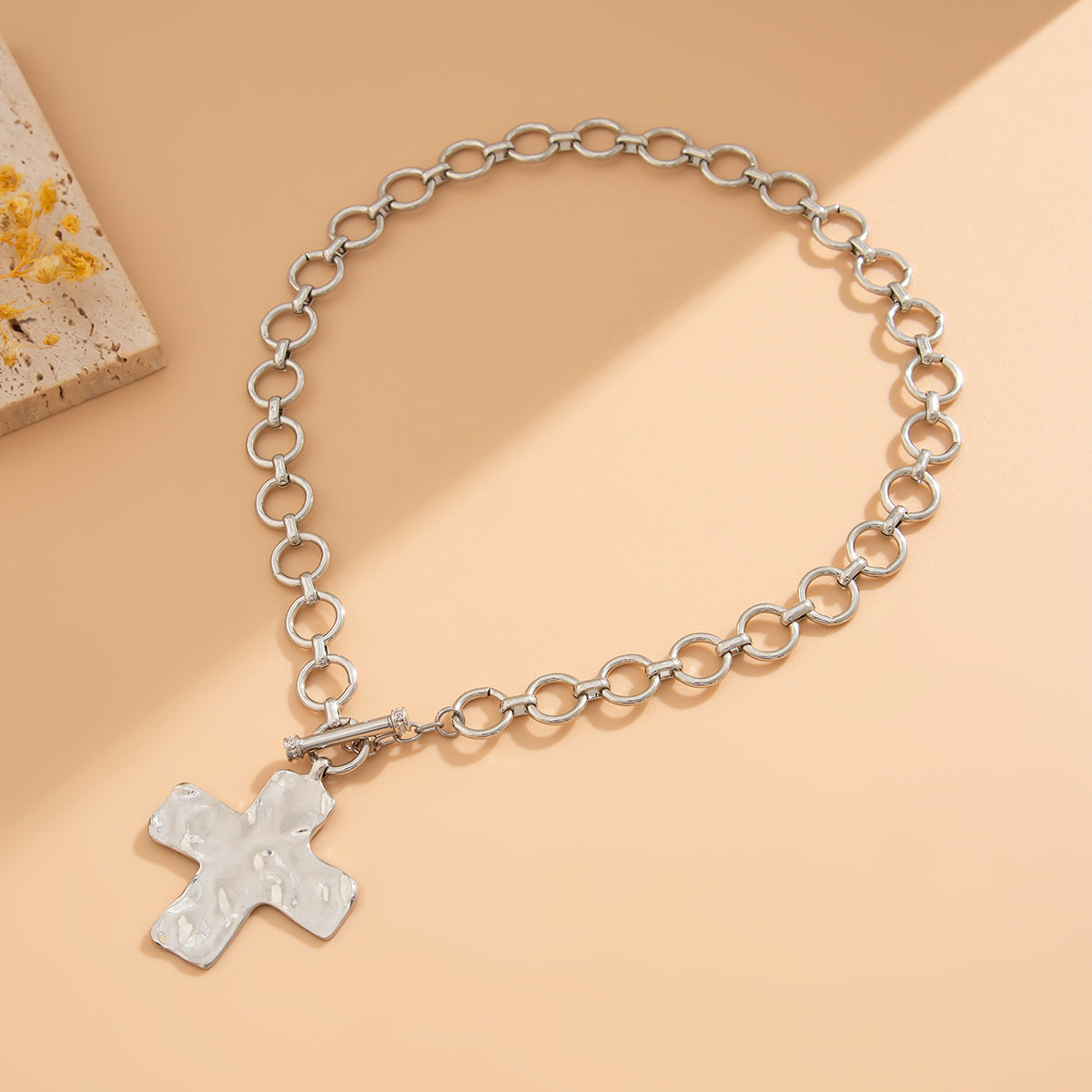 Punk Cross Toggle Necklace Collection