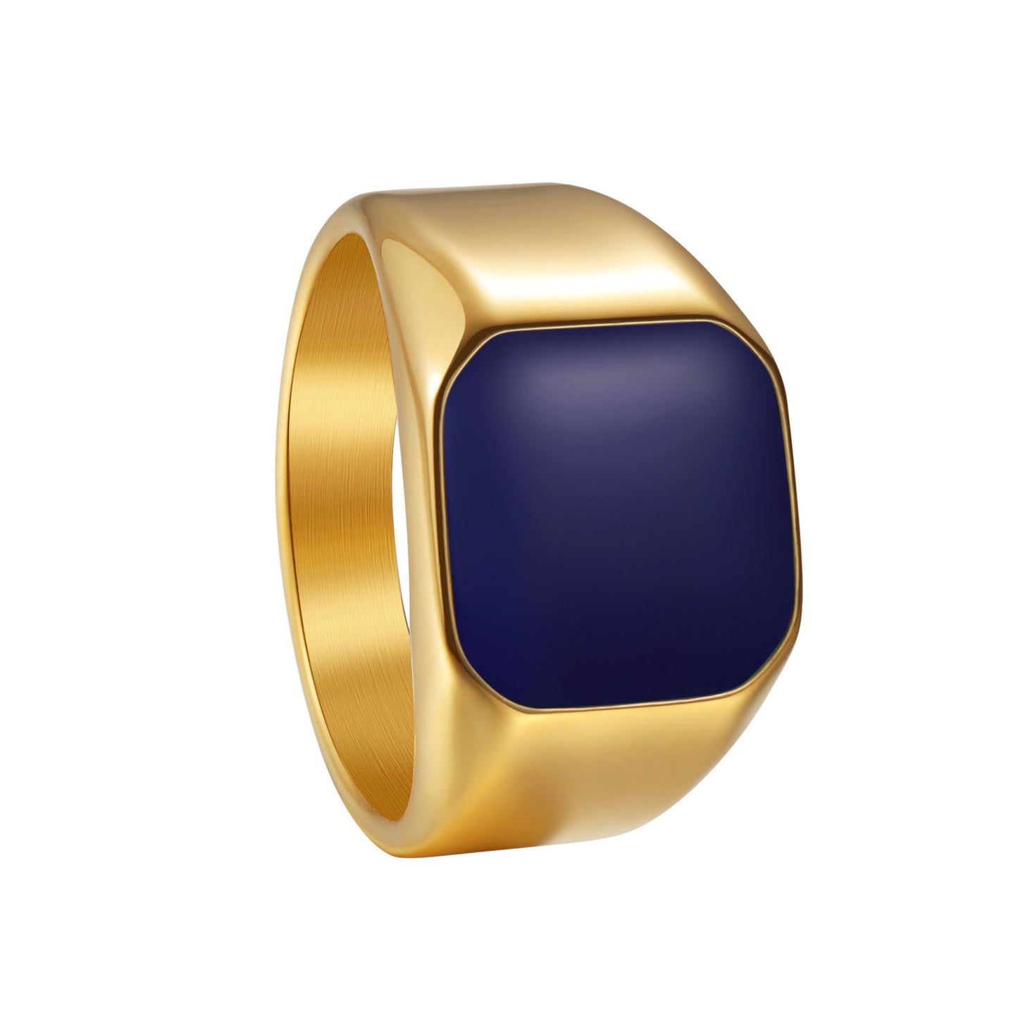 Titanium Steel Ring Unisex Square Design Durable Minimalist Jewelry By Planderful Everyday Genie Collection