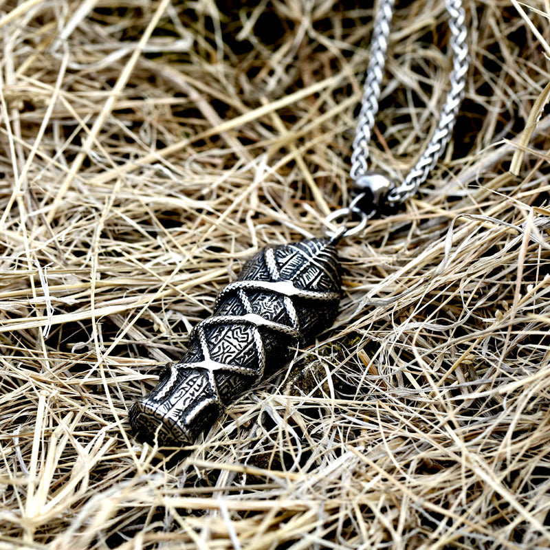 Retro Titanium Steel Skull Pendant for Men - Cross-Border Mummy Accessories