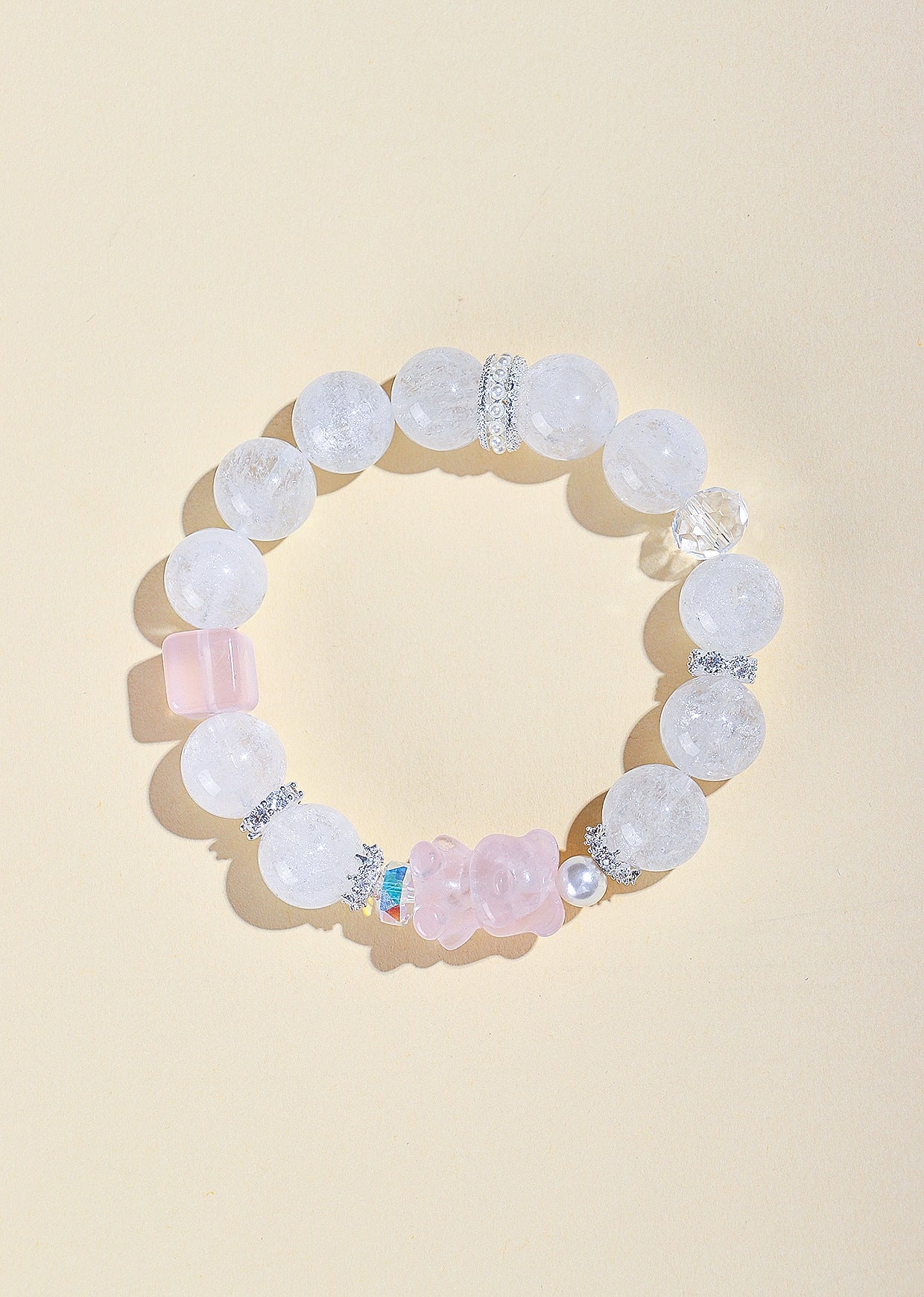 Planderful Fortune's Favor Bracelet – Elegant Pink Crystal Design