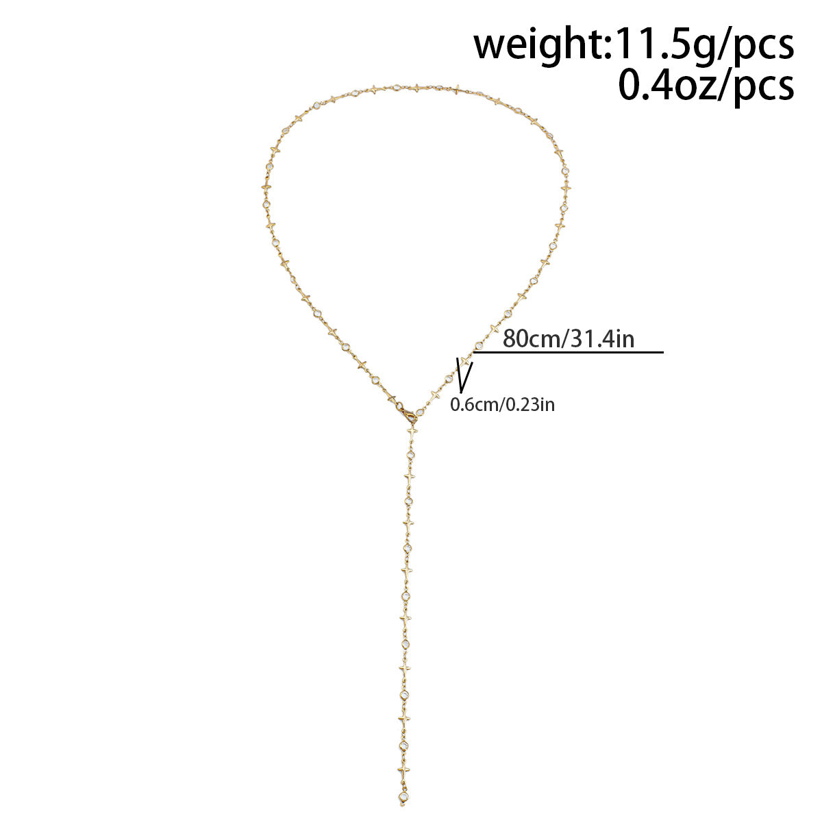 Cross & Star Tassel Layered Long Necklace