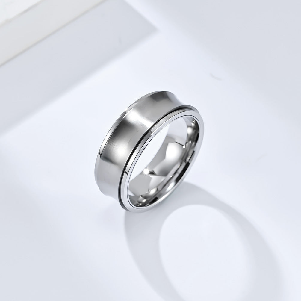 INS Cold Wind Titanium Steel Rotating Ring for Anxiety Relief