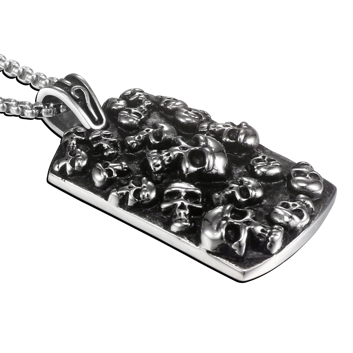 Bold Skull Titanium Steel Pendant - Personalized Retro Men's Jewelry