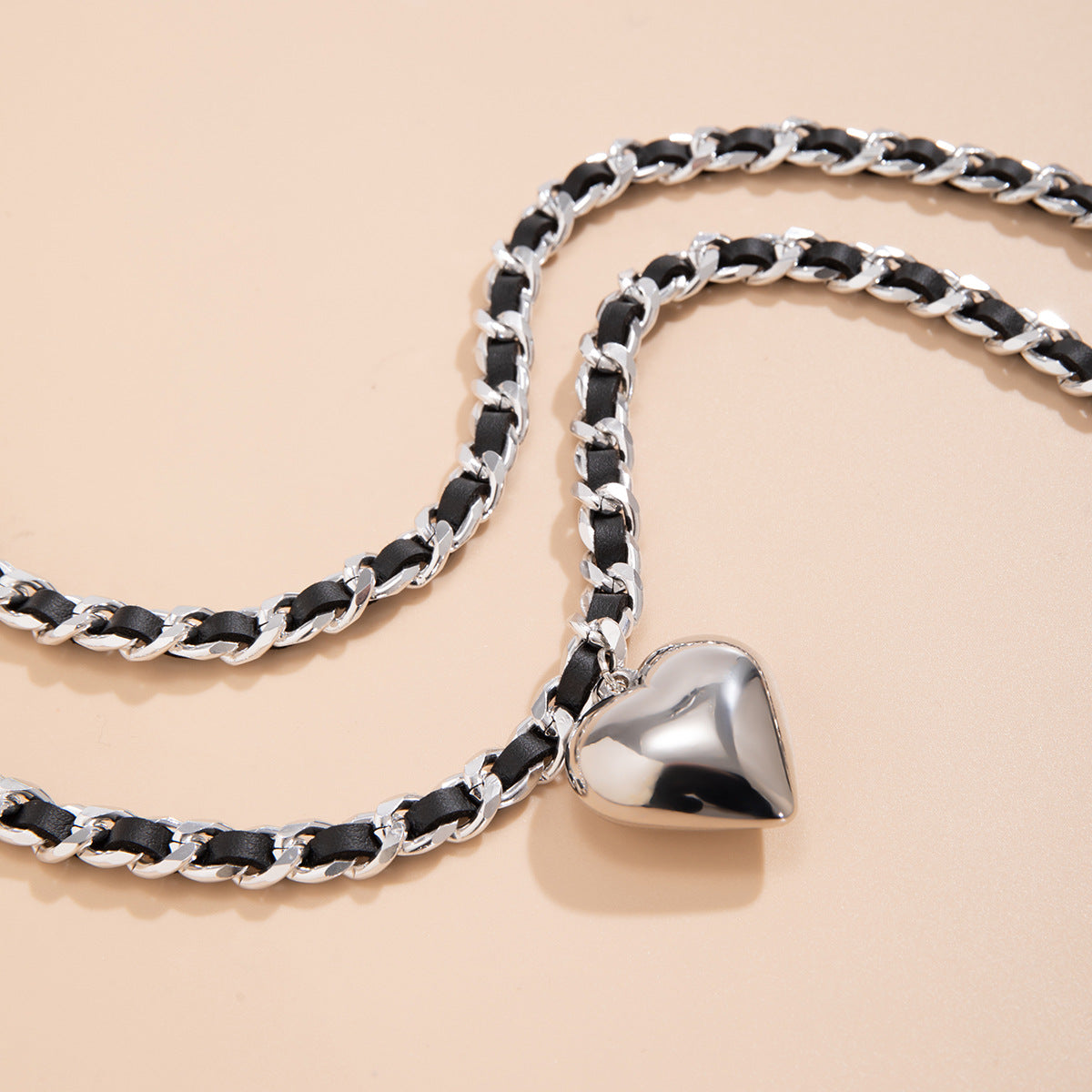 European and American Cross-border Jewelry, Velvet Chain Double-layer Necklace