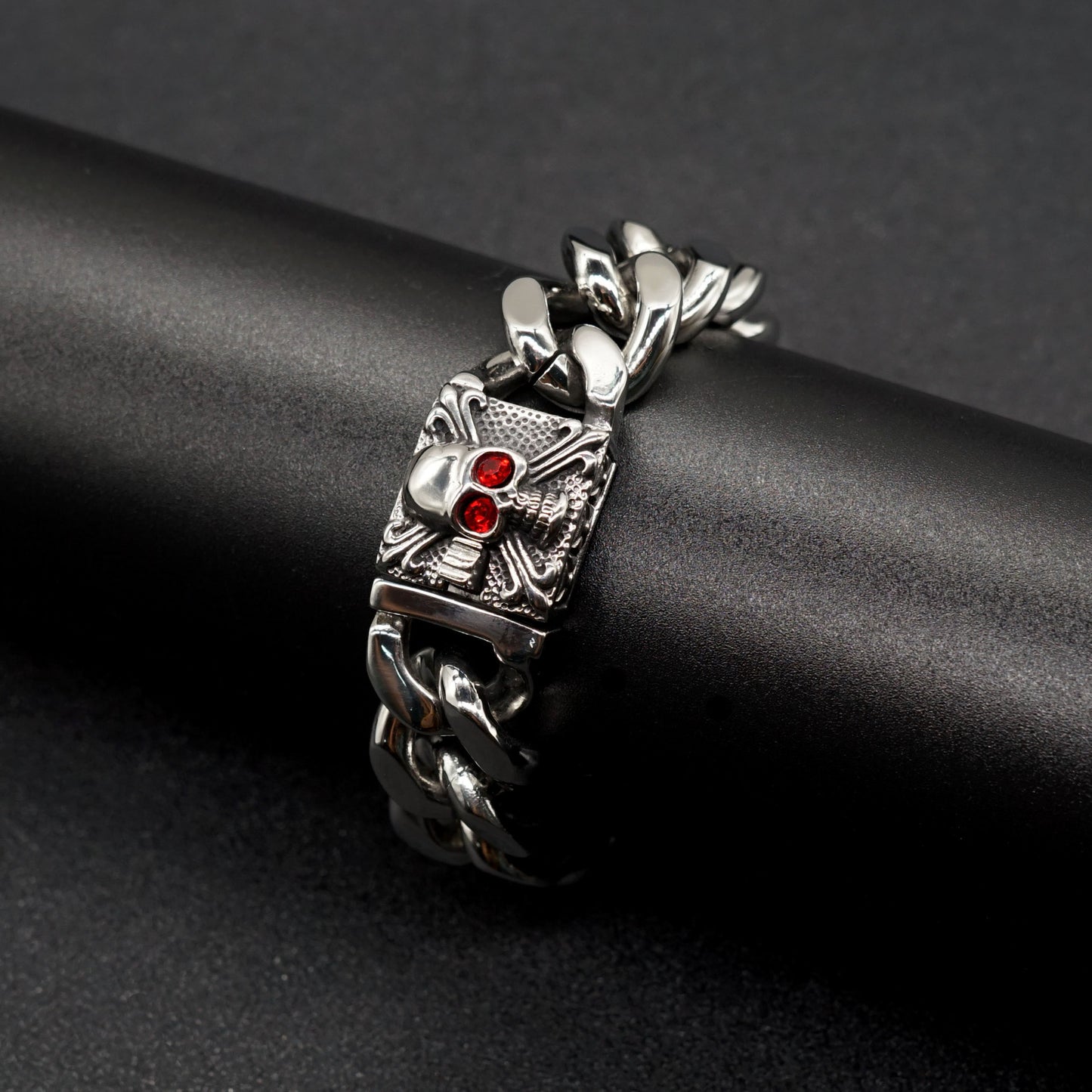 Planderful Personalized Titanium Cuban Chain Bracelet Men