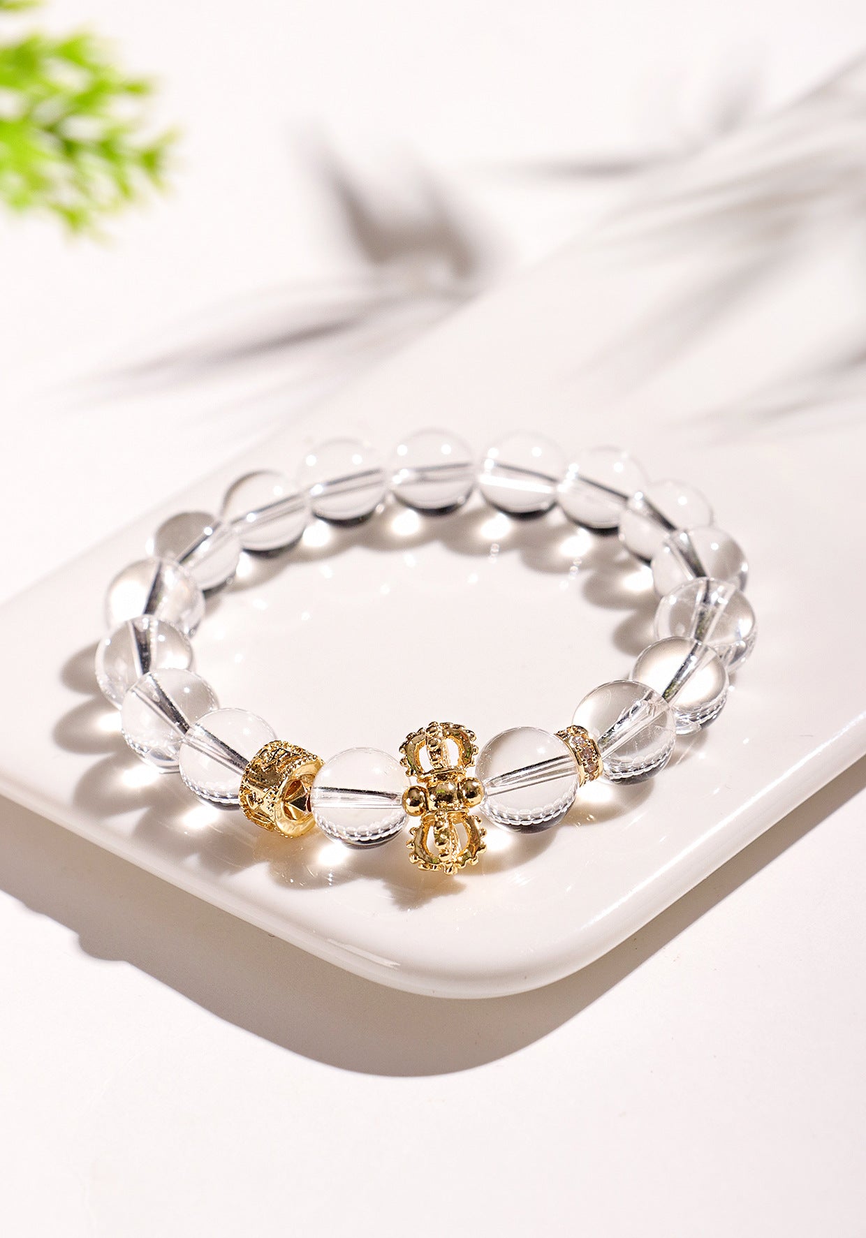 Planderful Fortune's Favor Bracelet – Elegant Amethyst and Crystal Design