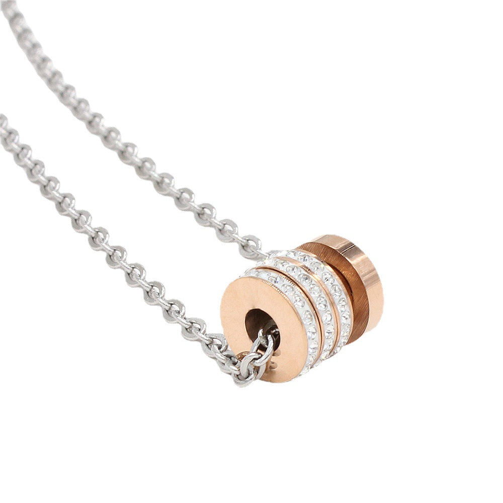 Zircon Bead Pendant For Women Elegant Inlaid Sparkle European American Style Planderful Everyday Genie