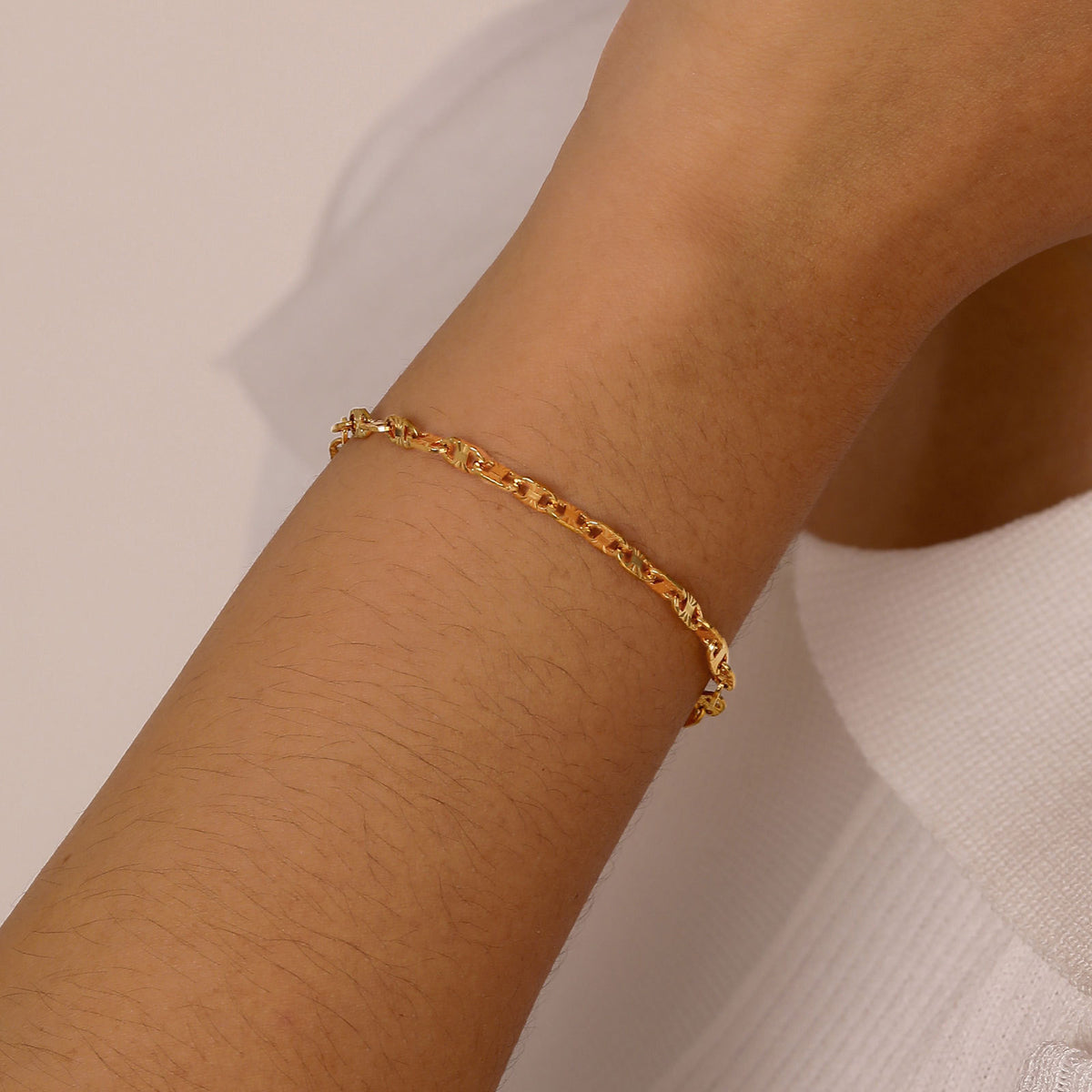 And Handmade Chain Gold Stainless Steel Bracelet Unisex