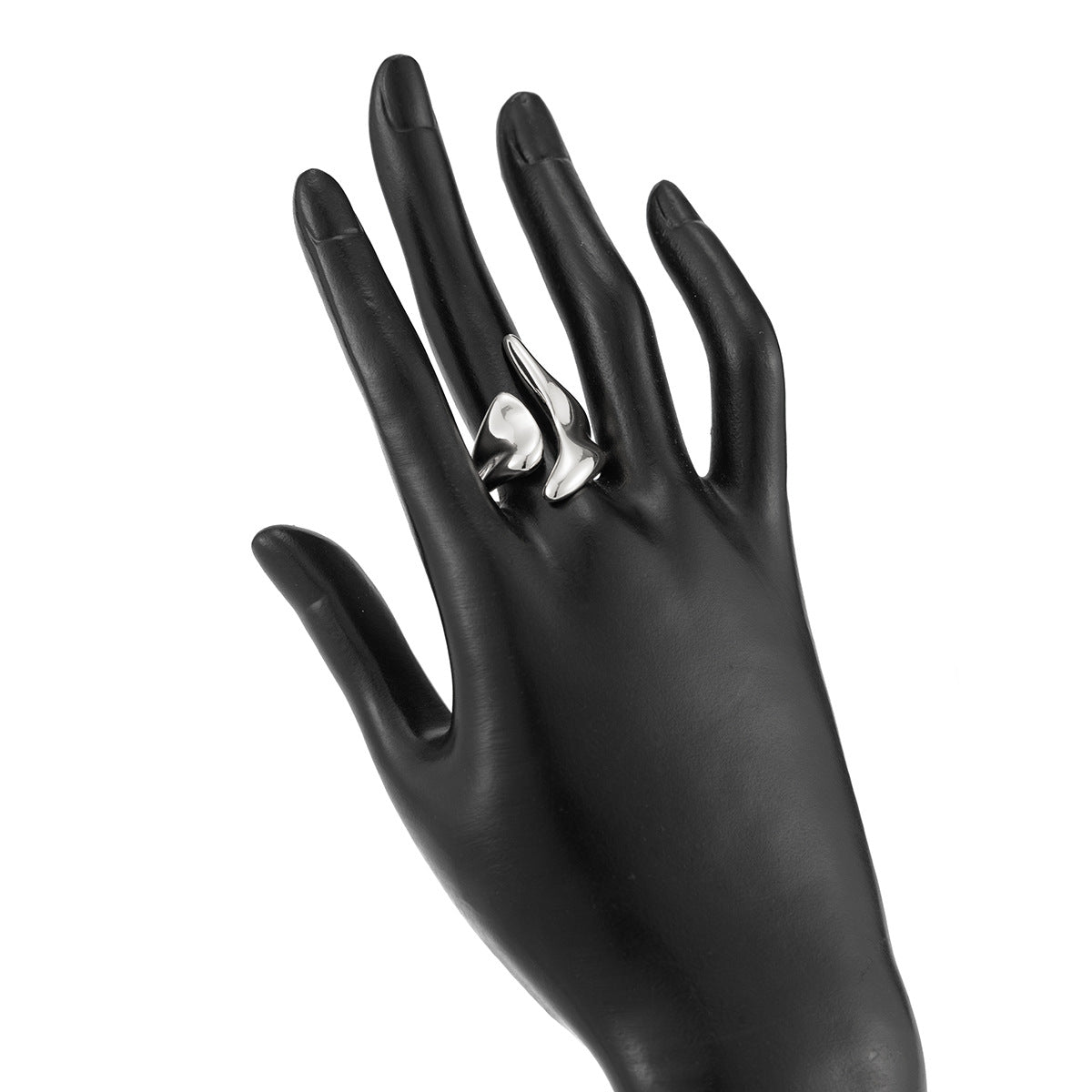 Planderful Vienna Verve 3D Love Ring Open Geometric Statement For Fashion Forward Women
