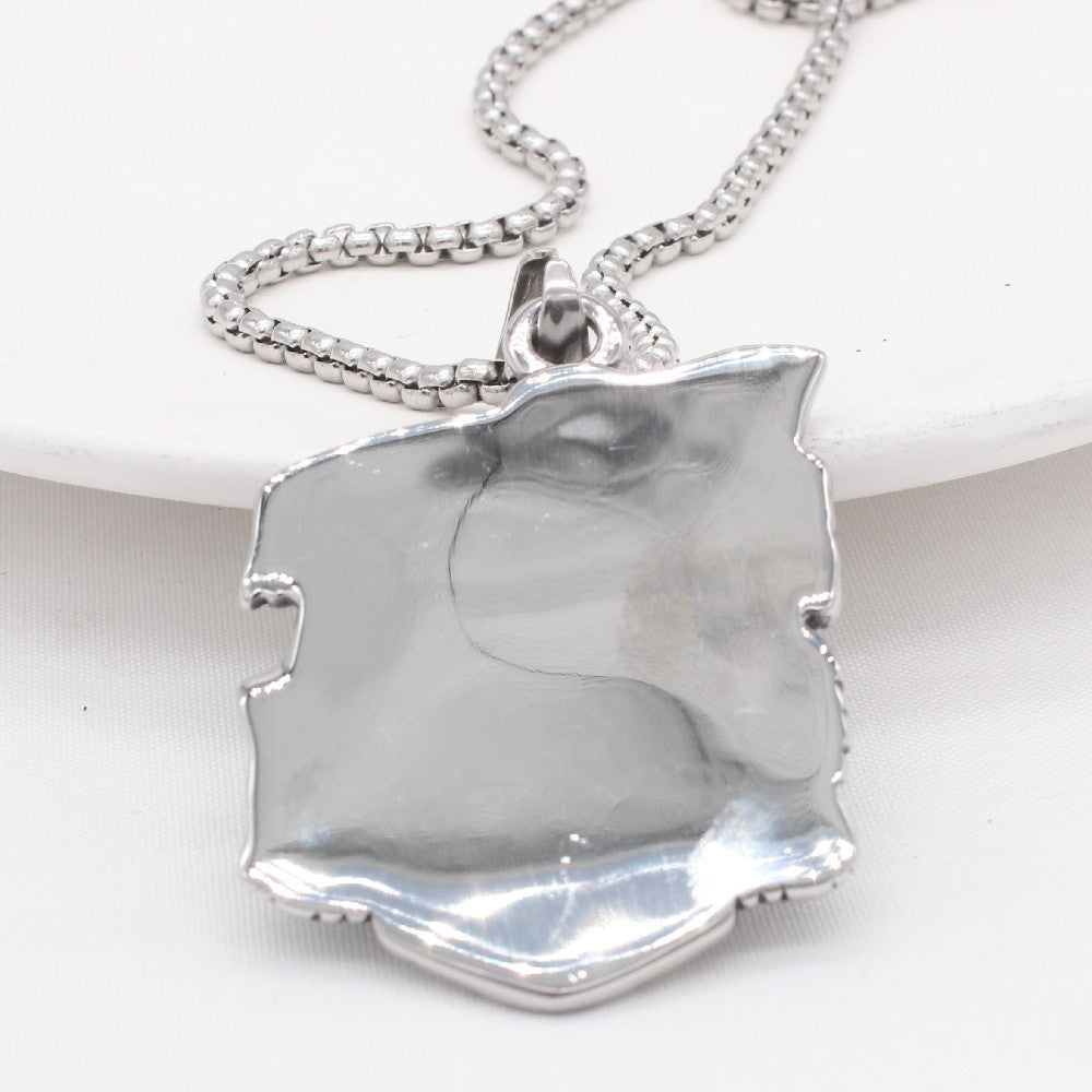 Personalized Retro Highway 66 Eagle Men's Titanium Steel Pendant for Wholesale in European and American Jewelry