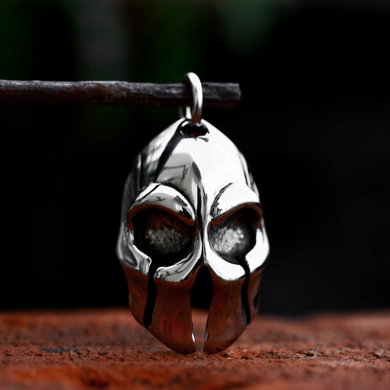 Punk-Inspired Retro Spartan Pendant in Wholesale Titanium Steel for Men - Cross-Border European and American Fashion Jewelry