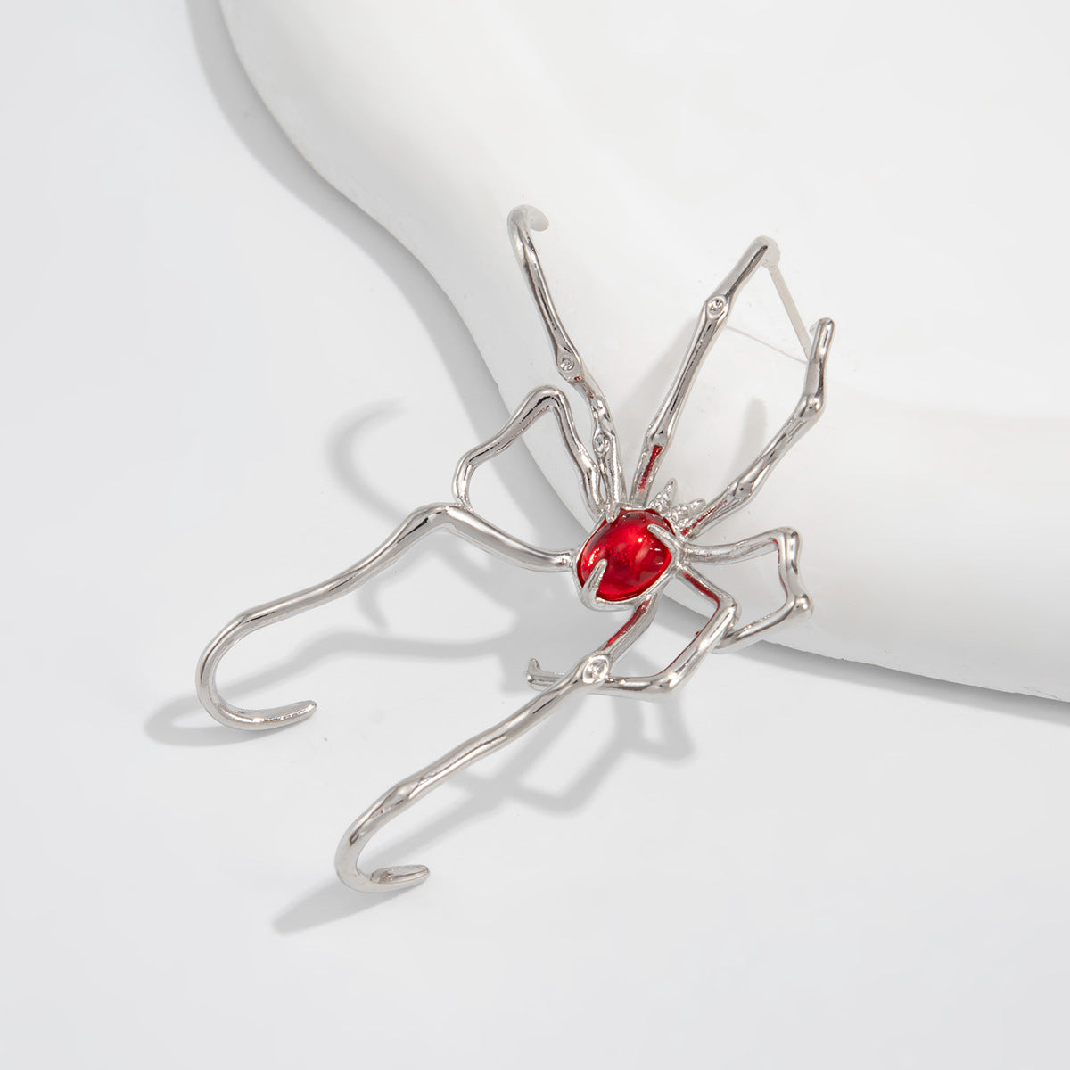 Planderful Spider Earbone Contour Stud Earrings For Women Bold Halloween Statement Vienna Verve