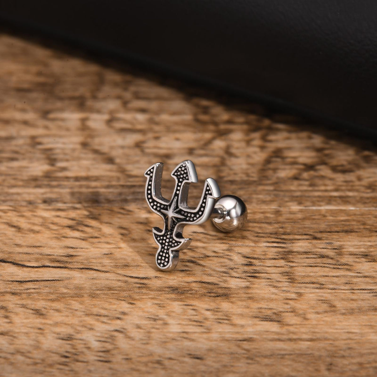 Modern Stainless Steel Earring — Single