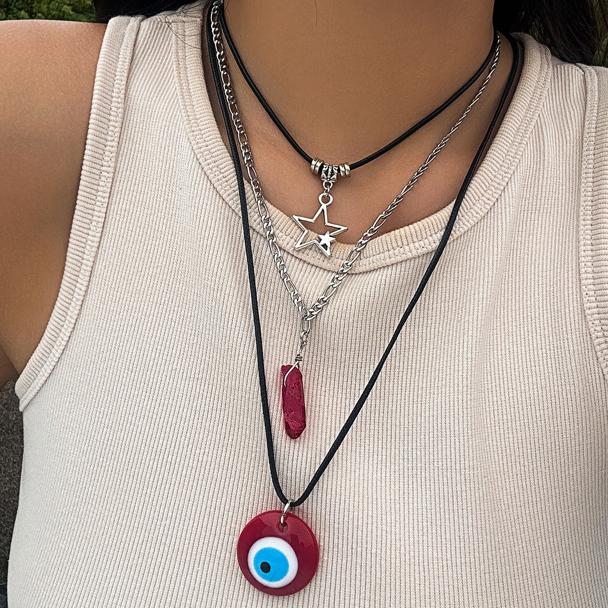 Heartfelt Vienna Verve Necklace with Crystal and Tassel Detail