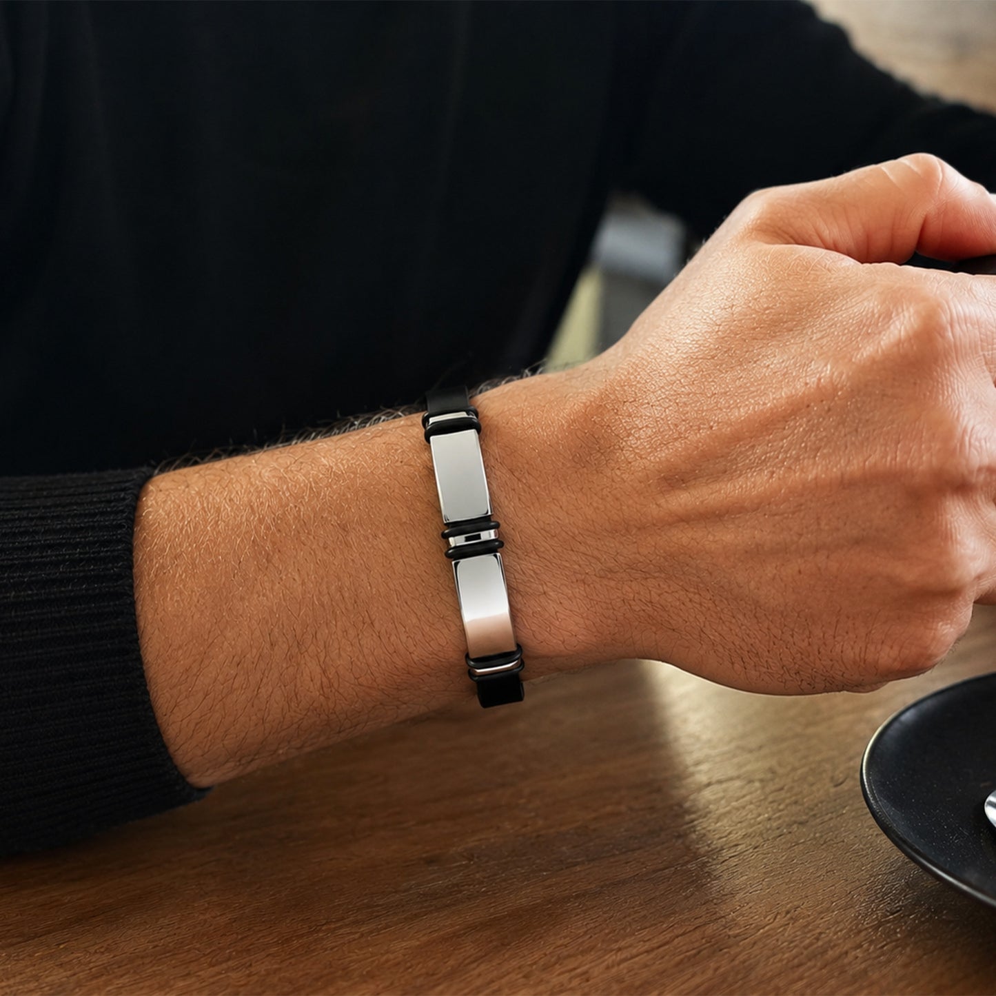 Stainless Steel Unisex Bracelet By Planderful Everyday Genie Durable Couple Wristband Gift