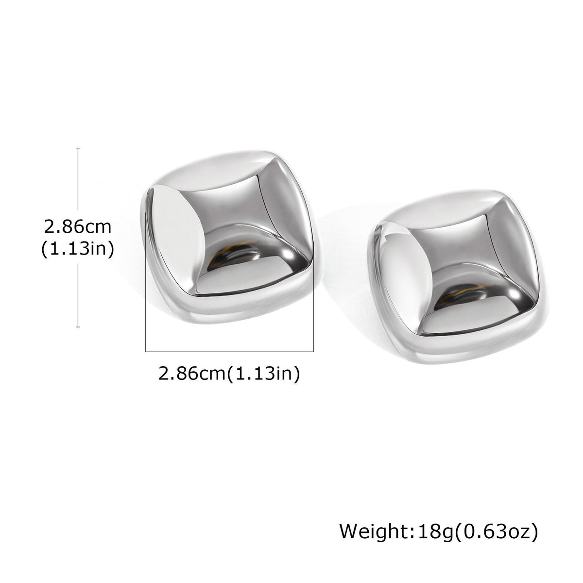 Stainless Steel Geometric Earrings