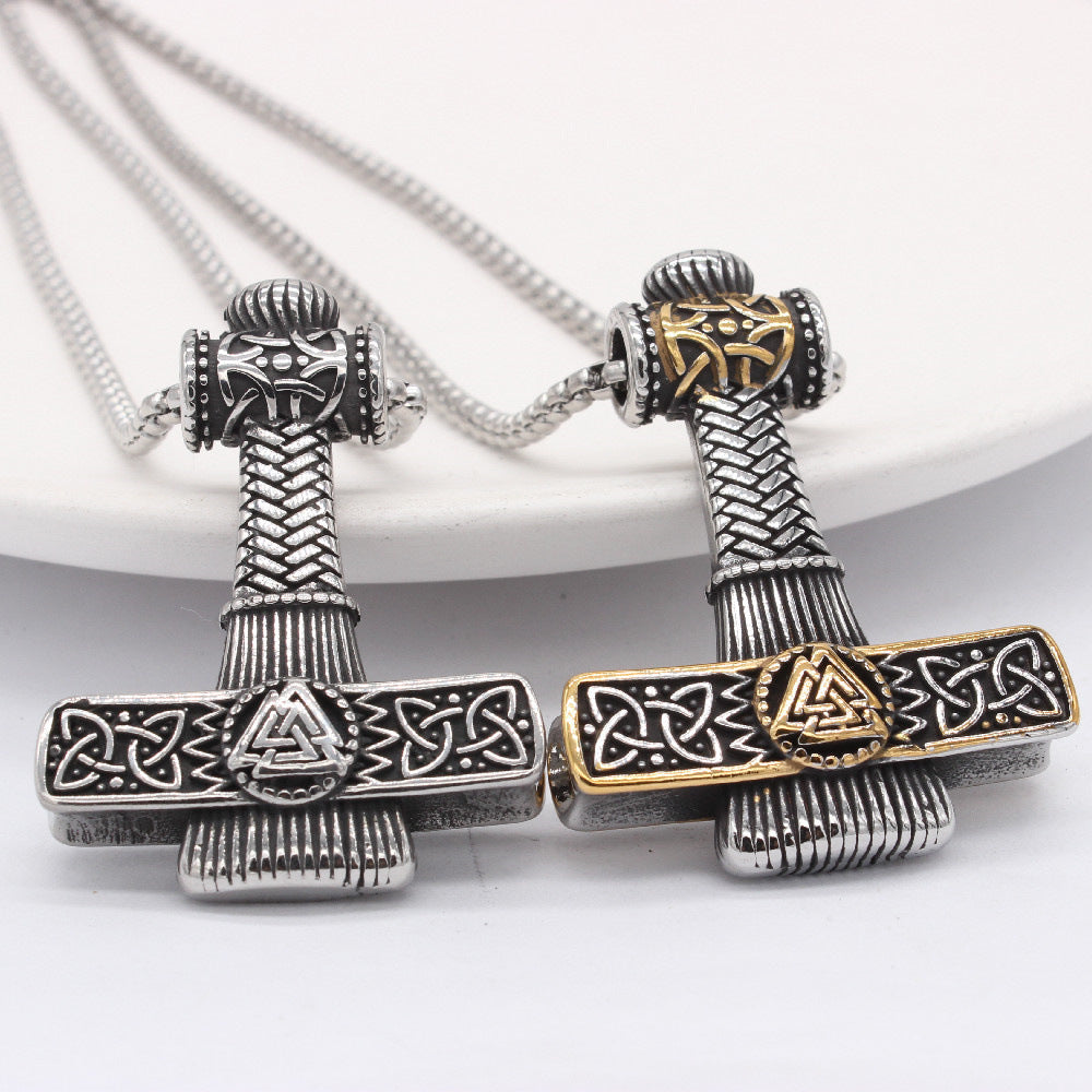 Viking Quake Titanium Pendant For Men And Unisex Protective Shield By Planderful Everyday Genie