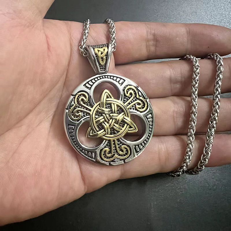 Viking Celtic Knot Stainless Steel Necklace By Planderful Everyday Genie For Men Gift