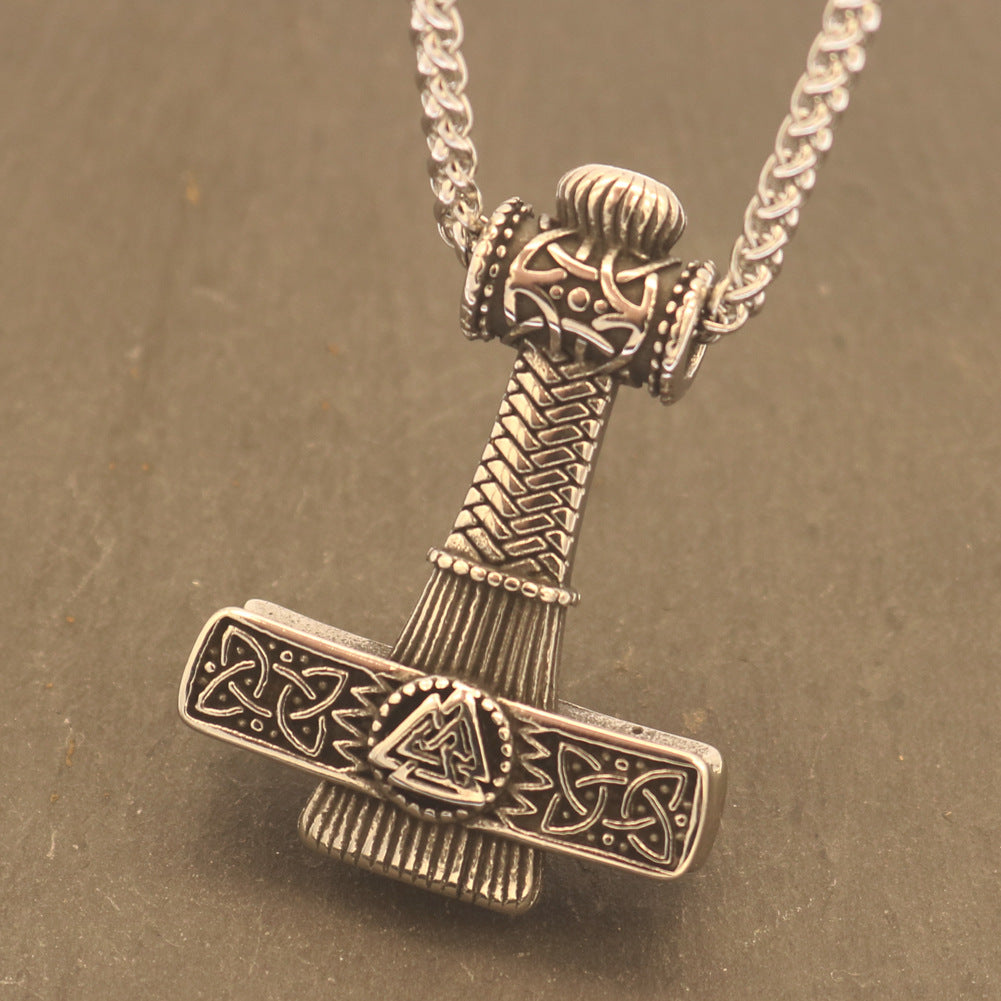 Planderful Odin Rune Necklace Unisex Titanium Steel Pendant