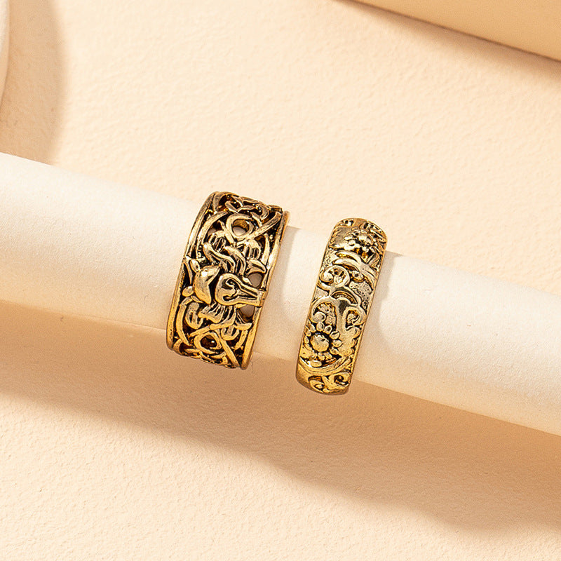 Vintage Metal Ring Set - Vienna Verve Collection