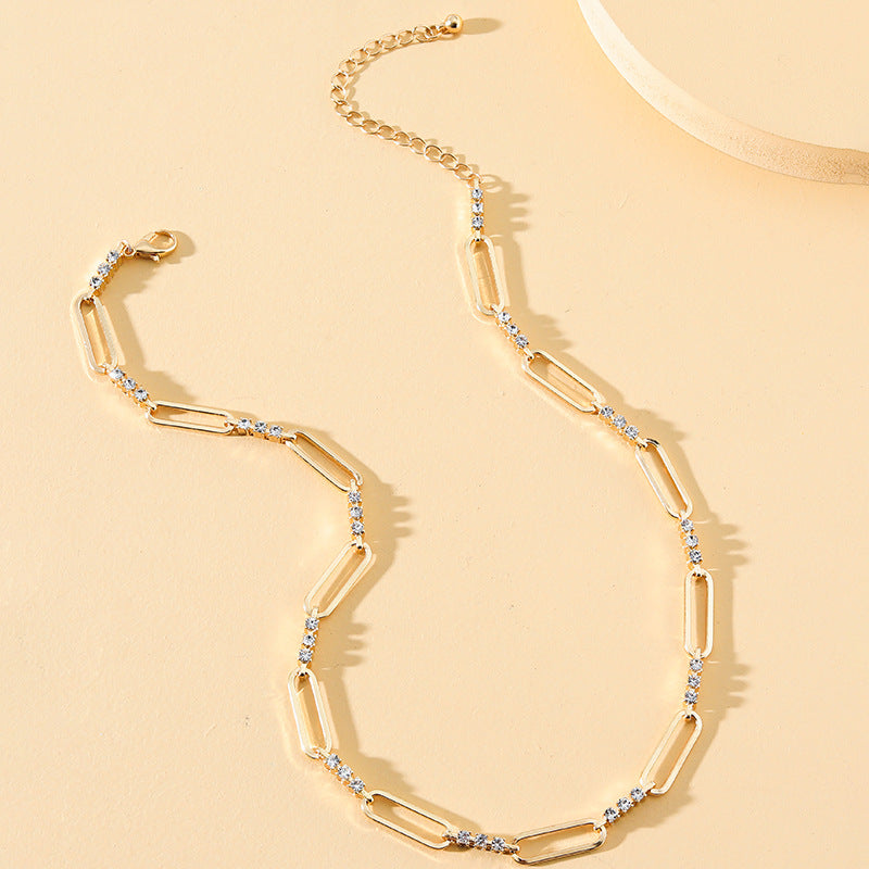 Luxurious Geometric Chain Necklace - Vienna Verve Collection