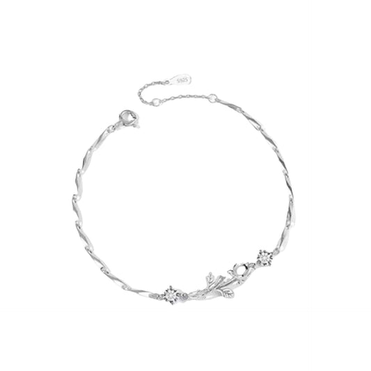 925 Sterling Silver Little Prince Rose Bracelet for Girls