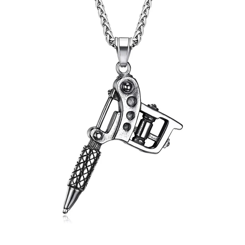 Punk Vintage Stainless Steel Men's Pendant Necklace