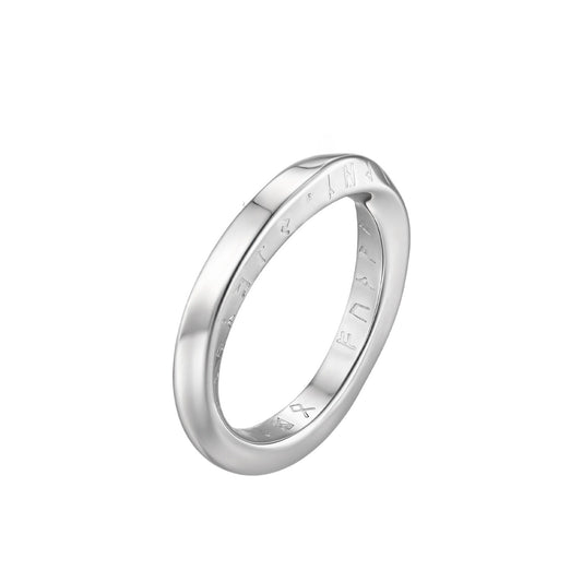 Stainless Steel Daily Wear Viking Luhn Fu Mobius Ring Low-Key Restrained Ring