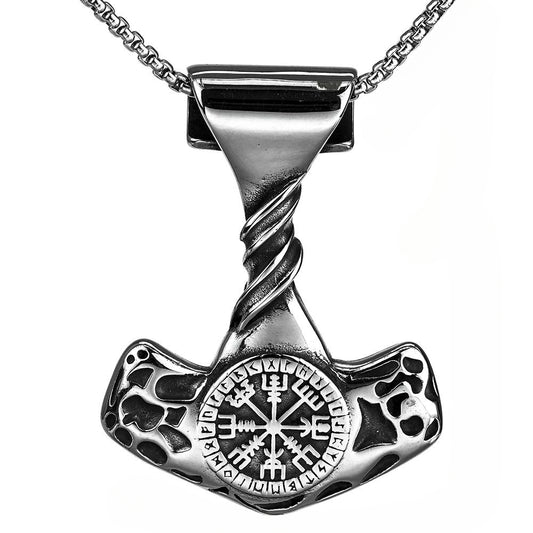 Nordic Viking Pirate Anchor Pendant Men's Stainless Steel Jewelry