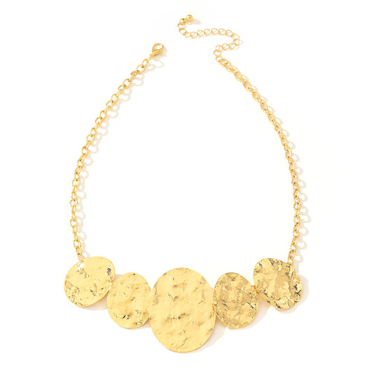 Planderful Vienna Verve Necklace – Exaggerated Metal Geometry Design