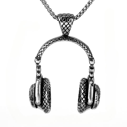 Fashion Street Trend Pendant Earphone Jewelry for Men