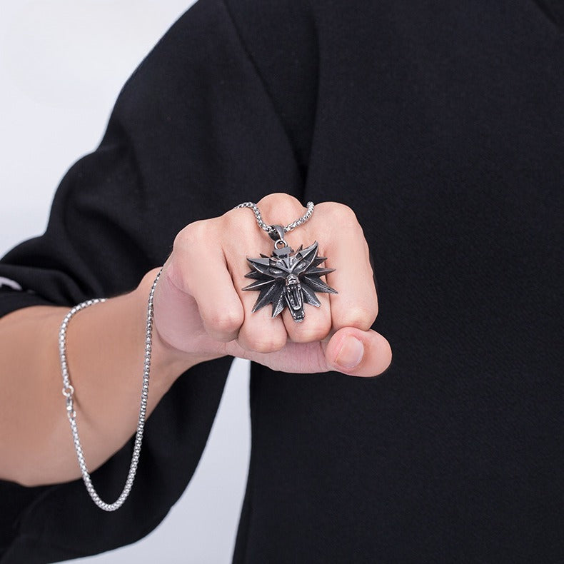 Titanium Steel Necklace - Vintage Devil Design For Everyday Edgy Fashion Accessories