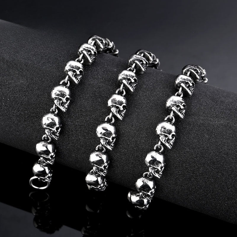 Punk – Men's Skull Necklace – Nightclub .