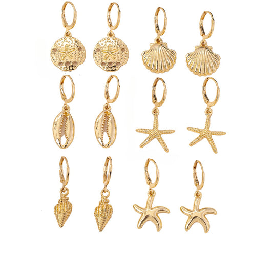 Planderful Vienna Verve Earrings – Elegant Marine Life Design for Versatile Occasions